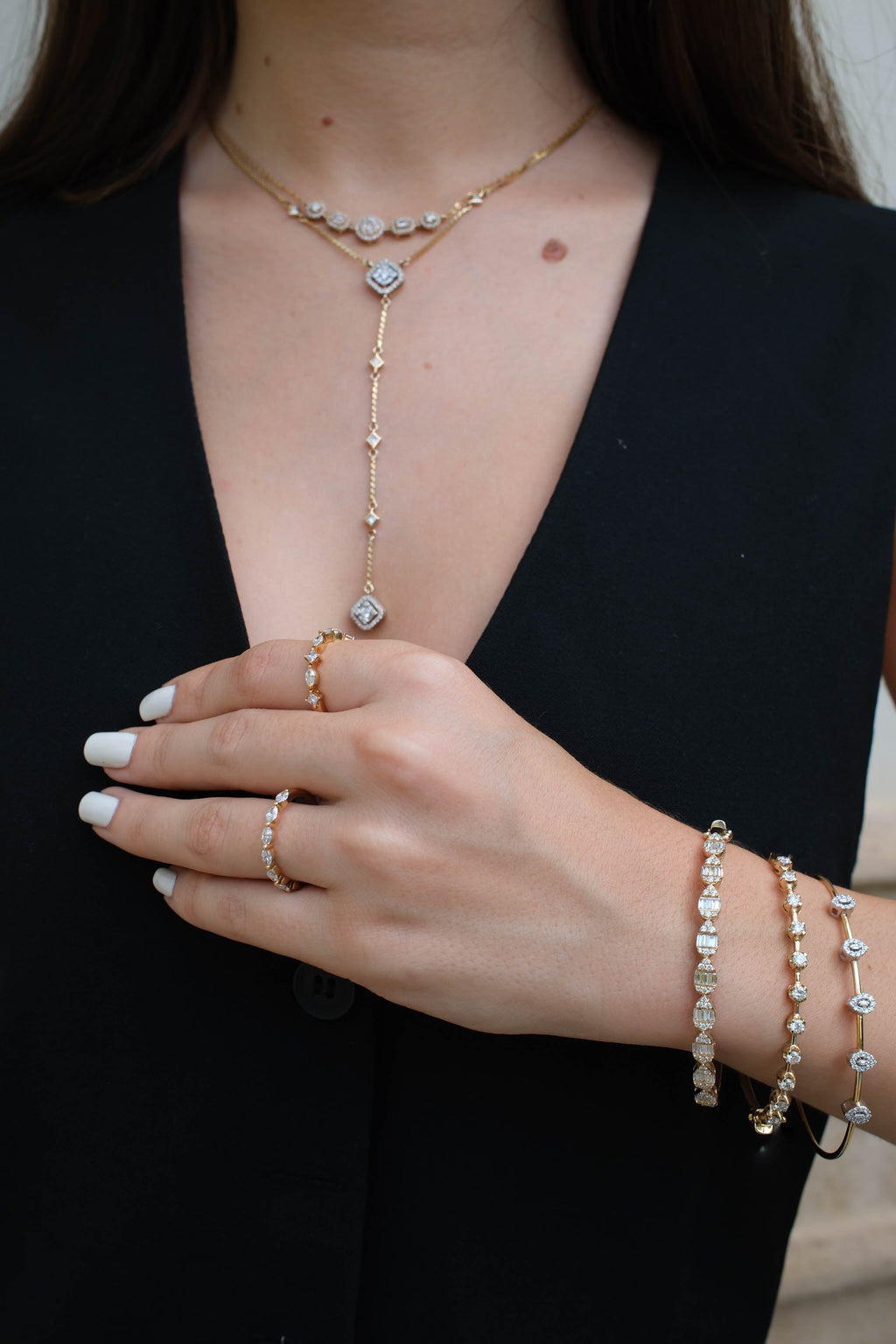 Classic Marquise Diamond Band