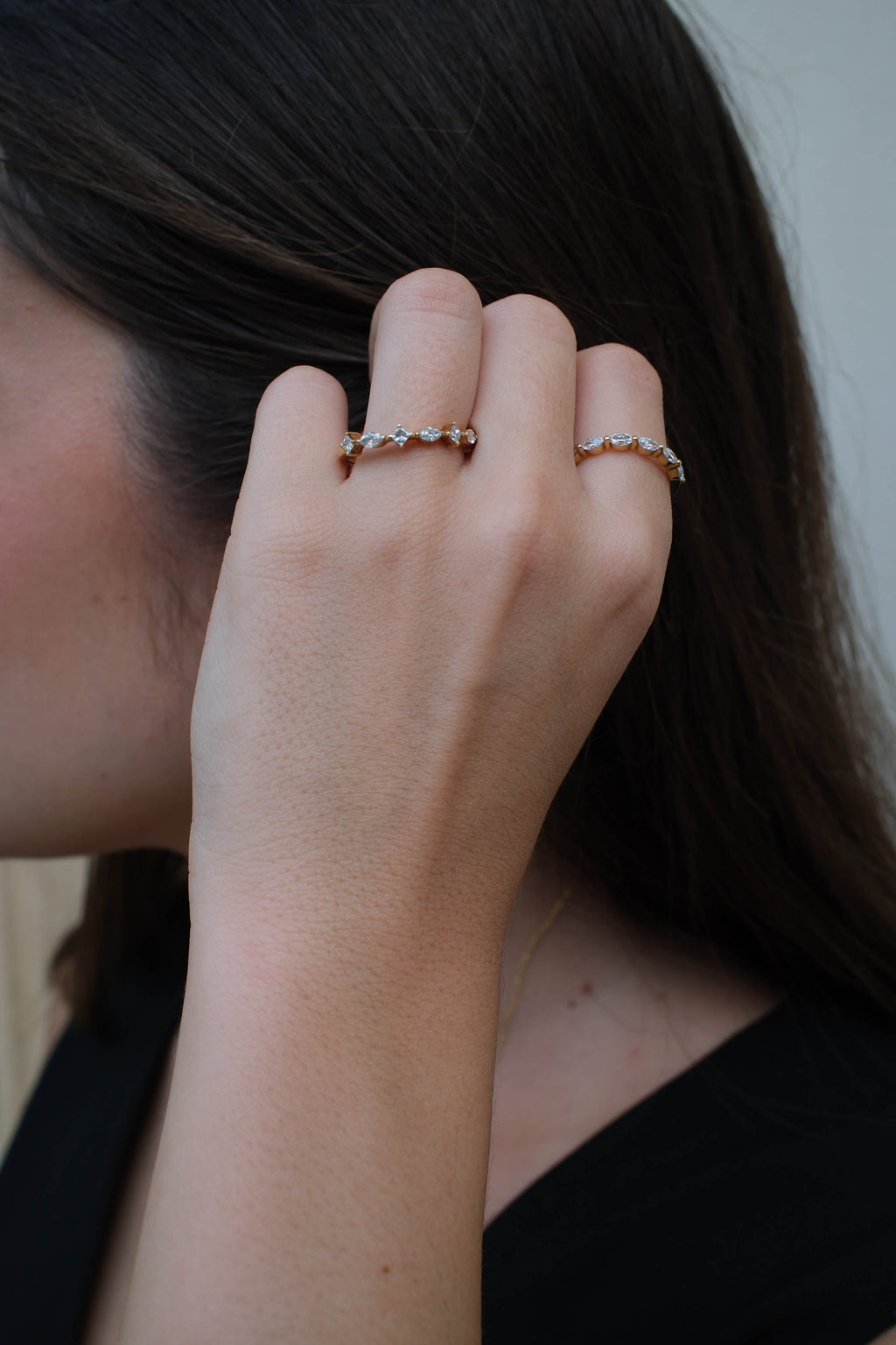 Classic Marquise Diamond Band